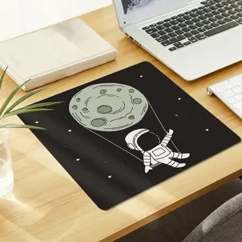 Коврик для мыши Ультратонкий противоскользящий Резиновый Мультяшный Космический Астронавт Настольный Игровой Коврик для мыши для ноутбука