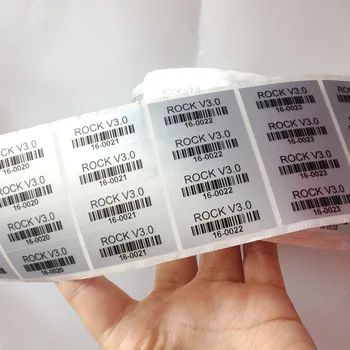 1000шт 36x15 мм Изготовленная На Заказ Печать Этикеток Со штрих-кодом Серийный номер QR-Код Водонепроницаемая Упаковка С Защитой От Масла, Уплотнительные Наклейки
