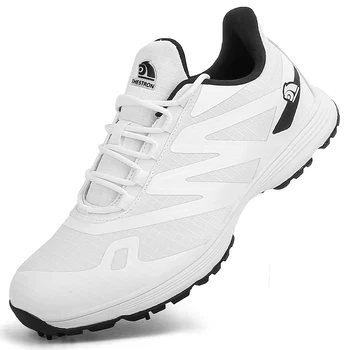 2023 г., новые водонепроницаемые нескользящие туфли для гольфа с гвоздями, модная мужская повседневная спортивная обувь для улицы, размер 39-49