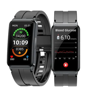 2023 Новые смарт-часы EP01 для измерения уровня глюкозы в крови, ЭКГ, ВСР, Температуры тела, контроля артериального давления, Умный браслет Для Мужчин и Женщин