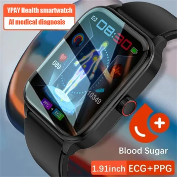 2023 Новые умные часы для здоровья ET540 1,91-дюймовые Bluetooth-вызов ECG + PPG мониторинг сердечного ритма NFC мужские и женские умные часы для здоровья