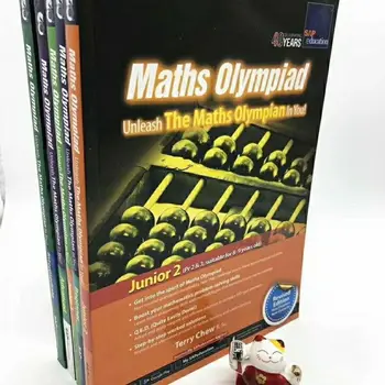 5 Книг Английский Математические вопросы Детский Интеллект SAP Математическая олимпиада Упражнение для тренировки математического мышления в начальной школе