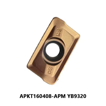 APKT1604 APKT160408-APM YB9320 APKT160408 APM для обработки металла из нержавеющей Стали Режущие твердосплавные пластины с ЧПУ APKT вставки 10 шт.