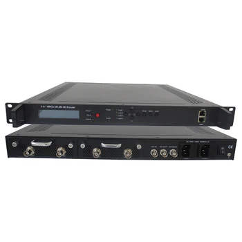 Digivedio CATV DVB H264 Mpeg2 4-Канальный SD SDI HDMI-IP Видео IPTV ASI Выходной Кодер Для цифровой головной станции