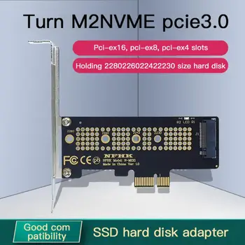 M.2 NVMe SSD NGFF Для PCIE X16 Адаптер M Key Интерфейсная карта Поддержка PCI-e PCI Express 3,0 2230-2280 Размер M.2 M2 Pcie Адаптер