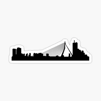Rotterdam Skyline 5 шт. Автомобильные наклейки для гостиной, декор для ноутбука, Настенные бутылки для воды, Багажный бампер, художественный автомобильный принт