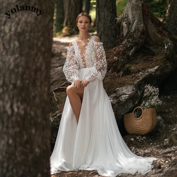 YOLANMY 1 Сказочные Свадебные платья Aline Для Свадьбы На заказ Vestidos De Novia Brautmode