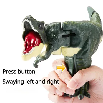 Всплывают новые детские забавные игрушки: Нажимные динозавры кусают мальчиков и девочек, голова и хвост двигаются, захватывающий подарок-головоломка с динозаврами