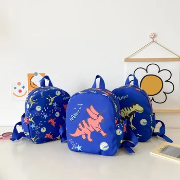 Детский рюкзак для подростка с Милым мультяшным динозавром, школьный рюкзак для детского сада, Водонепроницаемые детские сумки для книг, сумка для мальчиков и девочек с животными