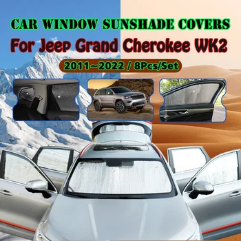 Для Jeep Grand Cherokee WK2 2011 ~ 2022 2012 2013 Окна автомобиля, лобовое стекло, солнцезащитный козырек, УФ-отражатель, солнцезащитный козырек, автоаксессуары