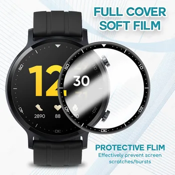 Защитная пленка с Полным покрытием Для Realme Watch S Pro Screen Protector Смарт-Часы с изогнутым Краем Аксессуары из мягкой пленки (не стекло)