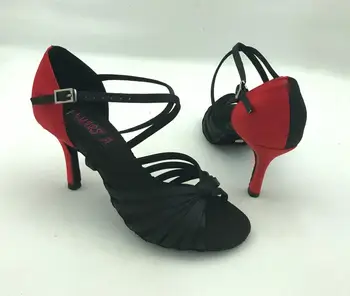 Новые модные женские туфли для латиноамериканских танцев, туфли для бальной сальсы, туфли для танго, вечерние и свадебные туфли индивидуального цвета 6287BR
