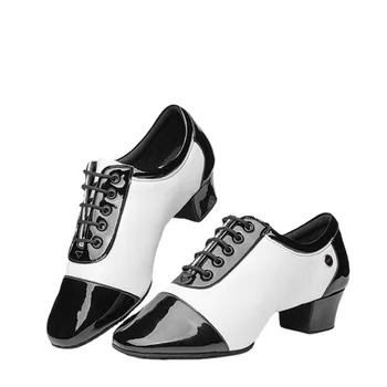 Обувь Для бальных и Латиноамериканских Танцев, Мужская Спортивная обувь с кожаной строчкой и мягкой подошвой, Обувь для танцев для мальчиков, Детская обувь для взрослых, Кроссовки