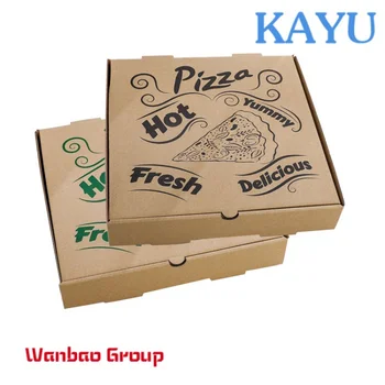 Оптовая Дешевая коробка для пиццы Коробка для пиццы из гофрированной бумаги с печатью на Заказ с вашим собственным логотипом