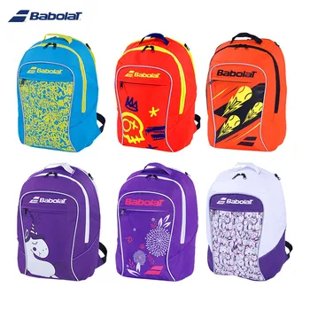 Оригинальный детский теннисный рюкзак BABOLAT, 1 комплект, сумка для теннисной ракетки для сквоша серии Junior Club, обувь, аксессуары, сумки для хранения