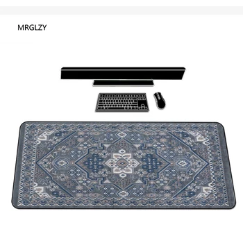 Персидский Мини-ковер, Игровой настольный ноутбук, Резиновый коврик для мыши, Большой коврик для мыши 400X900 мм, клавиатура