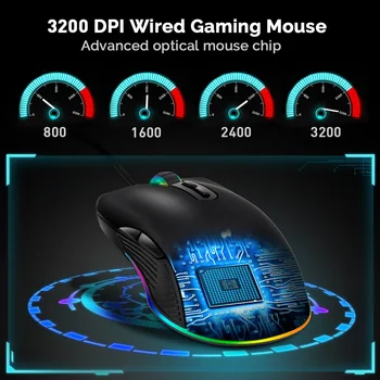 Планшетный телефон, Компьютерная проводная мышь, Зарядка, светящаяся проводная мышь, Портативная мышь для Mac Ipad Pro