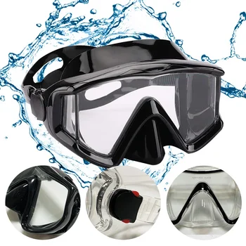 Подводное плавание с маской Полностью сухое 180 Вид, Детская Профессиональная маска для плавания, Респиратор для дайвинга, Дыхательная система