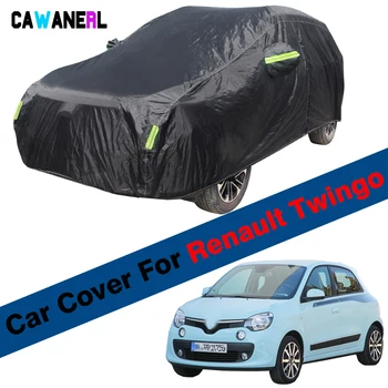 Полное покрытие автомобиля, солнцезащитный козырек, защита от ультрафиолета, дождя, снега, водонепроницаемая крышка автомобиля, защита от пыли для Renault Twingo