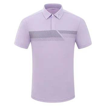 Рубашки для гольфа Golfist, мужская брендовая одежда, Дышащая быстросохнущая рубашка для гольфа с коротким рукавом, Мужские рубашки с отложным воротником