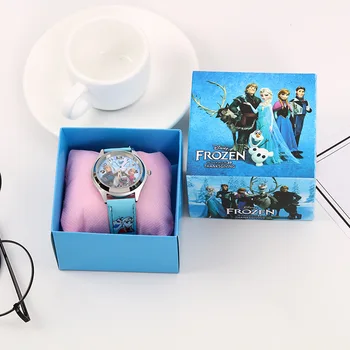 случайный 1шт Disney Frozen2 Айша Анна принцесса детские часы кварцевые наручные часы фильмы фигурки мультяшные часы подарки на день рождения