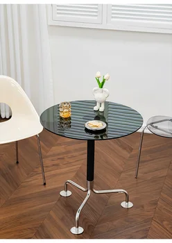 Современный малогабаритный бытовой обеденный стол, простой стол для отдыха в гостиной, стол для переговоров на балконе