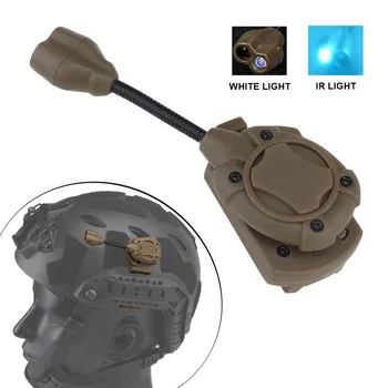 Тактический БЫСТРЫЙ выключатель света на шлеме Модульная система индивидуального освещения MPLS, двойная сверхяркая светодиодная лампа, дуговой фонарь для бокового крепления шлема