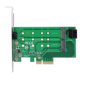 Твердотельный накопитель Pcie X 4 для NGFF (Pcie) Nvme SSD и карта-адаптер SATA для 2 X NGFF (SATA) M Key/B Key Adapter Card