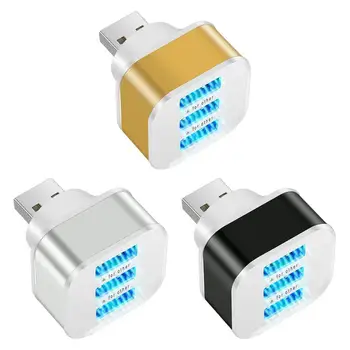 Удлинитель для зарядки через USB Высокоскоростной 3 порта Портативный концентратор USB 2.0, разветвитель для телефона, адаптеры, поворотный штекер для мобильного телефона, ноутбука