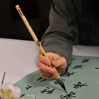 Щетка для нескольких волос Из шерсти Ласки, Обычная кисточка для запуска скрипта, Китайская каллиграфия, Кисть для создания живописи